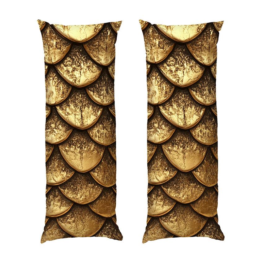 Дакімакура «Луска дракона. Золотий блиск. Golden glitter. Dragon scales»