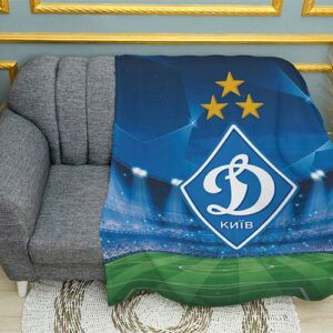 Плед з принтом Динамо. Нічний стадіон. Dynamo. Night Stadium