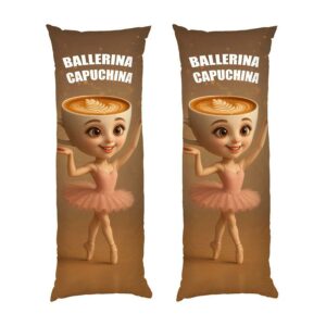 Дакимакура подушка для объятий «Балерина Капучина. Мем. Ballerina Capuchina. Meme»