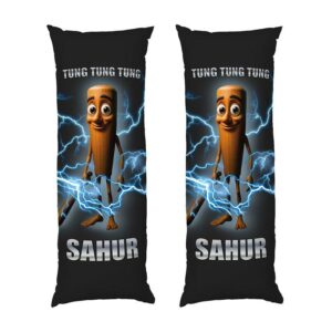 Дакимакура подушка для объятий «Тун Тун Тун Сагур. Мем. Tung Tung Tung Sahur. Meme»