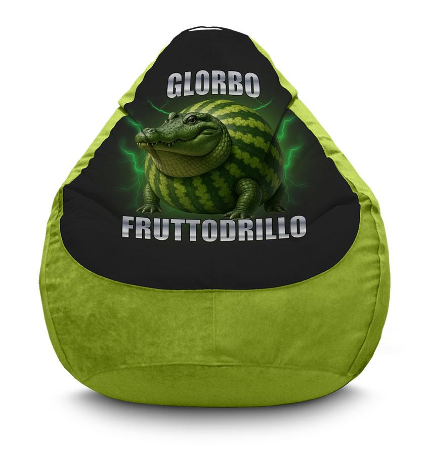 Крісло «Глорбо Фруттодрілло. Мемний звір. Glorbo Fruttodrillo. Meme Beast. Flock»