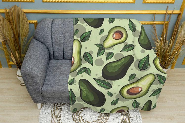 Плед «Авокадовий Рай. Avocado Paradise»