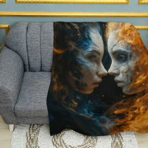Плед з принтом Близнюки. Знаки Зодіаку. Gemini. Zodiac Signs