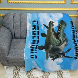 Плед «Бомбардиро Крокодило. Монстр у небі. Bombardiro Crocodilo. Sky Monster»