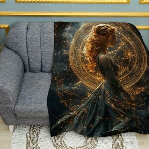 Плед з принтом Діва. Знаки Зодіаку. Virgo. Zodiac Signs
