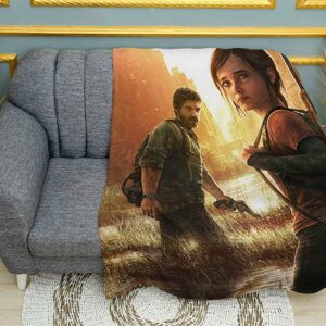Плед «Джоэл и Элли. Город. Последние из нас. Joel and Ellie. City. The Last of Us»