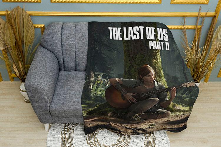 Плед «Еллі біля дерева. День. Останні з нас. Ellie by the tree. Day. The Last of Us»
