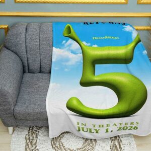 Плед «Шрек 5. Зелене королівство. Shrek 5. Green Kingdom»