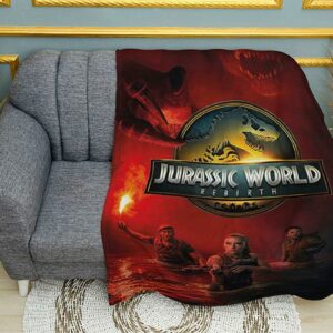 Плед «Мир Юрского периода. Охота во Тьме. Jurassic World.  Hunt in the Dark»