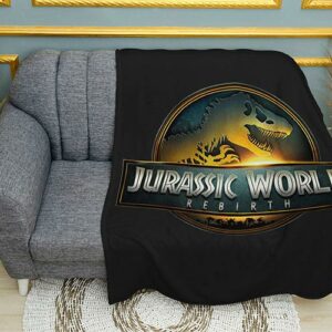Плед «Мир Юрского периода. Знак выживания. Jurassic World. Survival Mark»