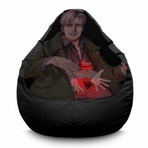 Кресло мешок «Джеймс Сандерленд. Красное сердце. Сайлент Хилл. James Sunderland. Red Heart. Silent Hill. Oxford»