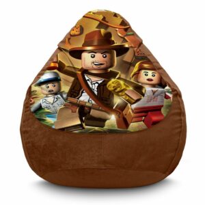 Кресло мешок «Индиана Джонс. Мистический мир. Лего. Indiana Jones. Mystic World. Lego. Flock»