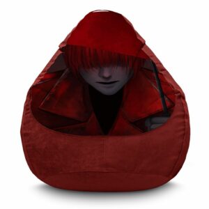 Кресло мешок «Мистер Скарлетелла. Красное вдохновение. Хомисайфер. Mr. Scarletella. Red Inspiration. Homicipher. Flock»