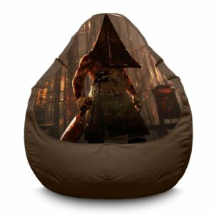 Кресло мешок «Пирамидоголовый. Пламенный мрак. Сайлент Хилл. Pyramid Head. Fiery Gloom. Silent Hill. Oxford»