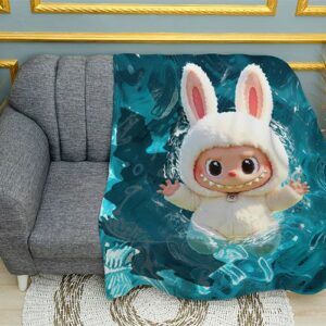Плед «Лабубу в воде. Labubu in the water»