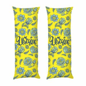 Дакимакура подушка для объятий «Цветочная Украина. Floral Ukraine»