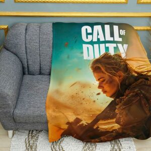Плед «Поклик Обов'язку. Сильный воїн. Call of Duty. Strong warrior»
