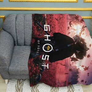 Плед «Привид Йотей. Шлях честі. Ghost of Yotei. Path of Honor»