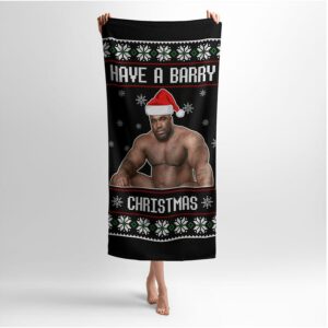 Рушник з принтом «Баррі Вуд. Різдво. Barry Wood. Christmas»