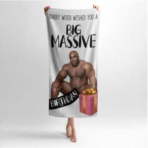 Рушник з принтом «Баррі Вуд. Велике свято. Barry Wood. Big Celebration»