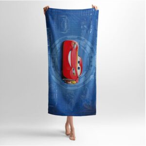 Рушник з принтом «Тачки. Блискавка на старті. Cars. Lightning on Track»