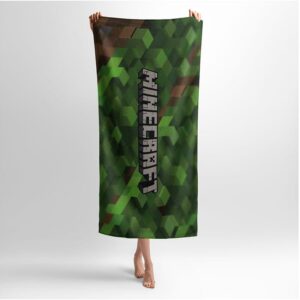 Рушник з принтом «Майнкрафт. Кубічний стиль. Minecraft. Cubic style»