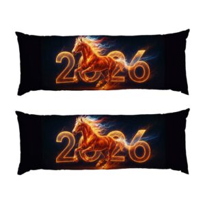Дакимакура подушка для объятий «Огненный Конь 2026. Fire Horse 2026»