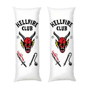 Дакимакура подушка для объятий «Клуб Адского Пламени. Очень странные дела. Hellfire club. Stranger Things»