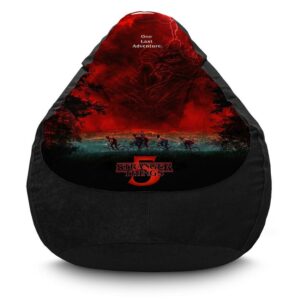 Крісло мішок «Дивні дива. Остання пригода. Stranger Things. Last Adventure. Flock»
