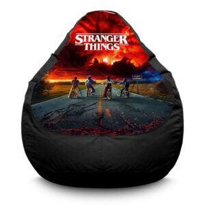 Крісло мішок «Дивні дива. Сильна команда. Stranger Things. Strong team. Oxford»
