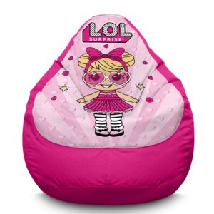 Крісло мішок «Яскрава лялька. ЛОЛ. Bright doll. LOL. Oxford» рожевий