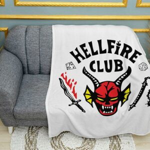 Плед «Клуб Адского Пламени. Очень странные дела. Hellfire club. Stranger Things»