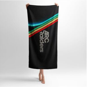 Полотенце с принтом «ARC Raiders. Неоновая волна. Neon wave»