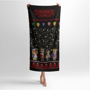 Рушник з принтом «Містичне свято. Дивні дива. Mystical holiday. Stranger Things»