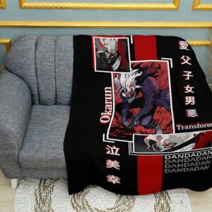 Плед «Дандадан. Превращение Окаруна. Dandadan. Okarun's transformation»