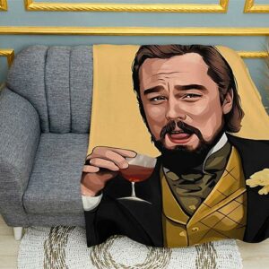 Плед «Леонардо Ди Каприо. Кэлвин Кэнди. Арт. Leonardo DiCaprio. Calvin Candy. Art»