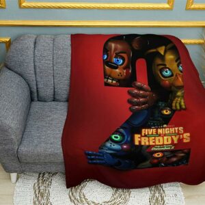 Плед «П'ять ночей у Фредді 2. Аніматроніки поруч. Five Nights at Freddy's 2. Animatronics Near»