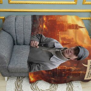 Плед «Полтавский поджигатель. Мне нравится как оно горит. Poltava arsonist»