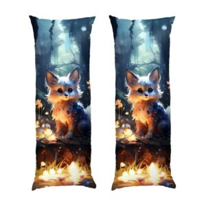 Дакімакура подушка для обіймів «Лисичка. Казковий ліс. Арт. Fox. Fairytale forest. Art»