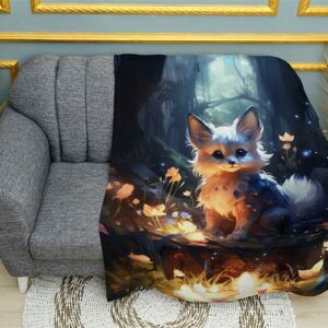 Плед «Лисичка. Казковий ліс. Арт. Fox. Fairytale forest. Art»