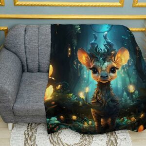 Плед «Оленя. Казковий ліс. Арт. Deer. Fairytale forest. Art»