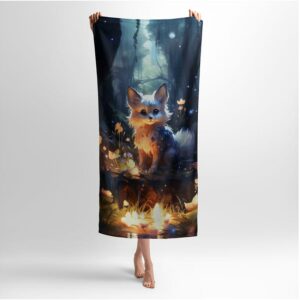 Рушник з принтом «Лисичка. Казковий ліс. Арт. Fox. Fairytale forest. Art»