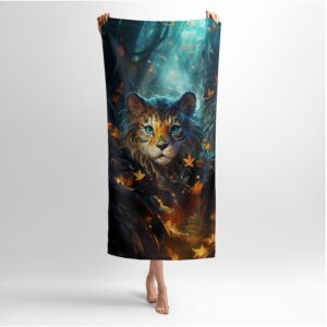 Рушник з принтом «Тигр. Казковий ліс. Арт. Tiger. Fairytale forest. Art»