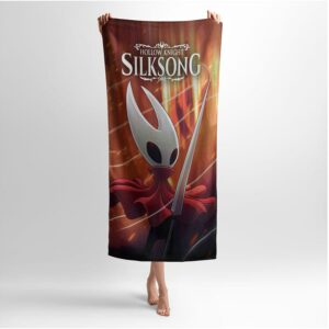 Полотенце с принтом «Маленький рыцарь. Little knight. Hollow Knight: Silksong»